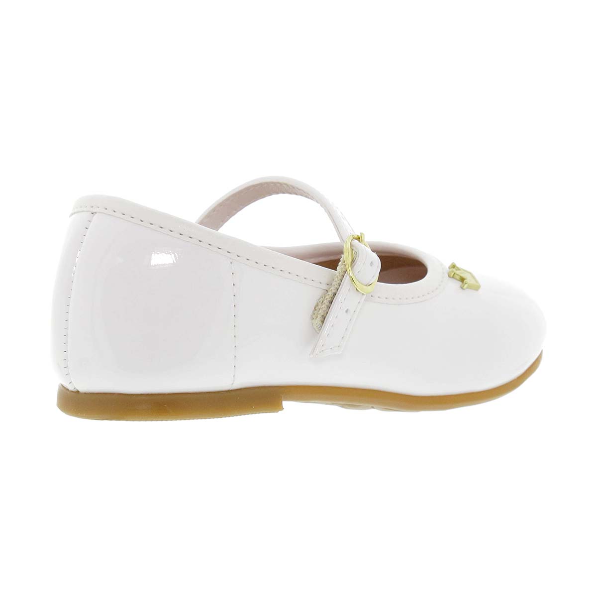 Zapato con Hebilla Molekinha Blanco Aplicaci&oacute;n para Ni&ntilde;a image number null