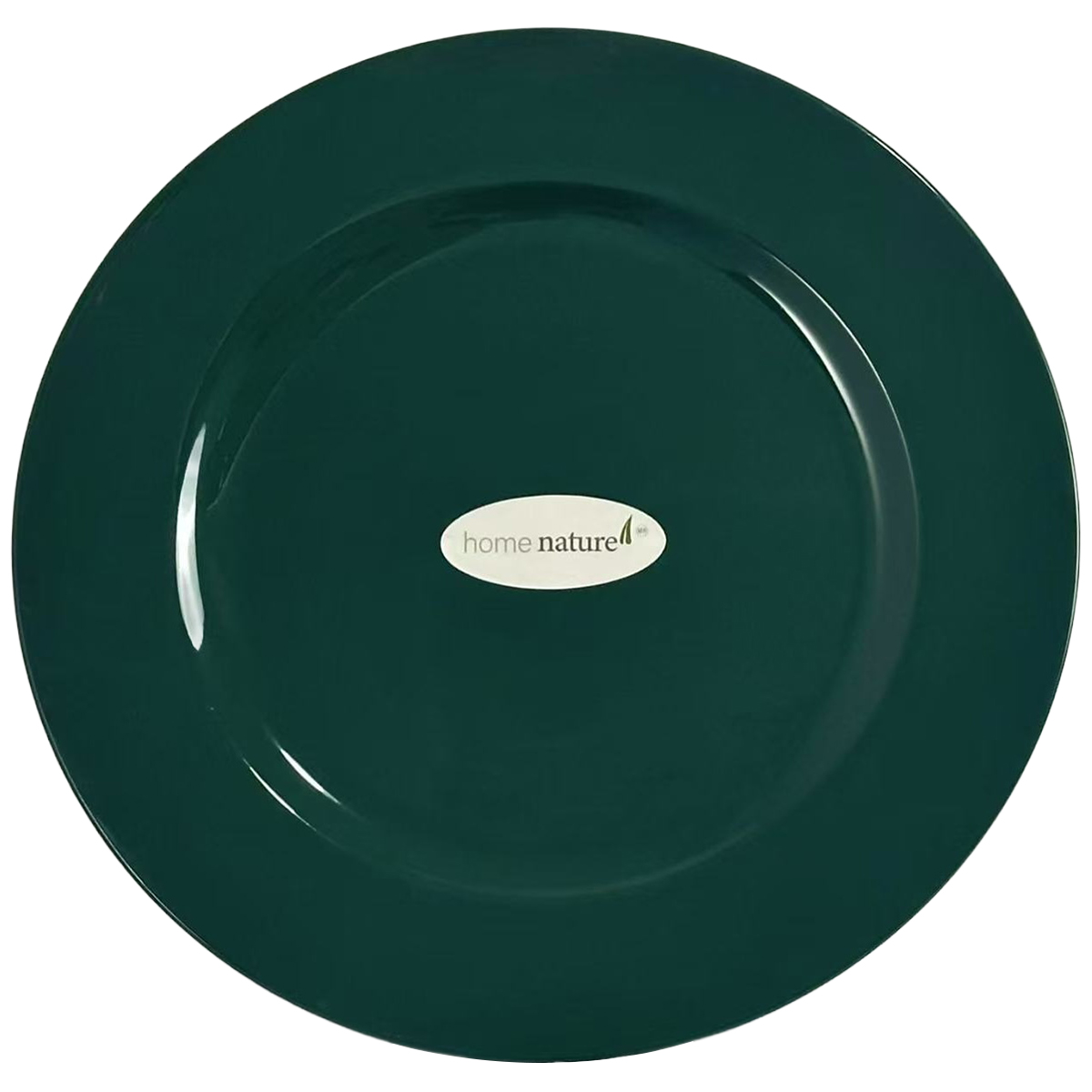 Home Nature Plato Base Redondo Verde Brillante de Polipropileno de 33*33cm image number null