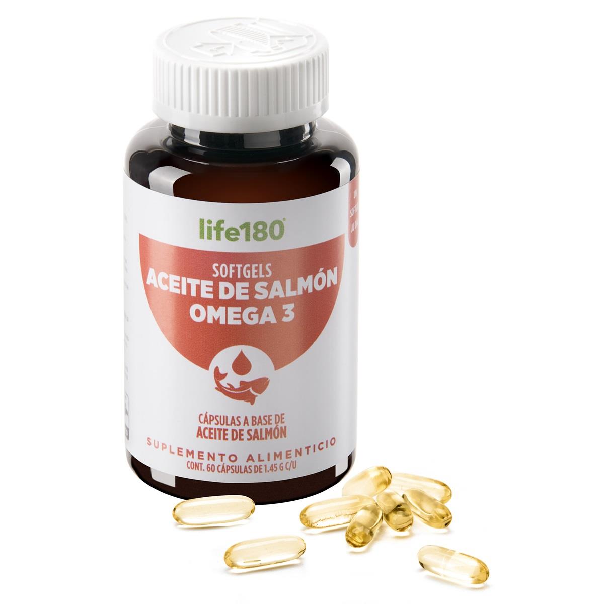 Omega 3, Aceite de Salm&oacute;n 60 softgels. Life180 image number null