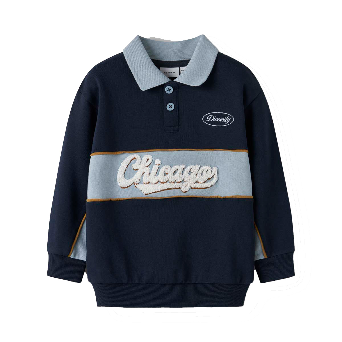 Sudadera Cuello Camisero Name It para Ni&ntilde;o image number null