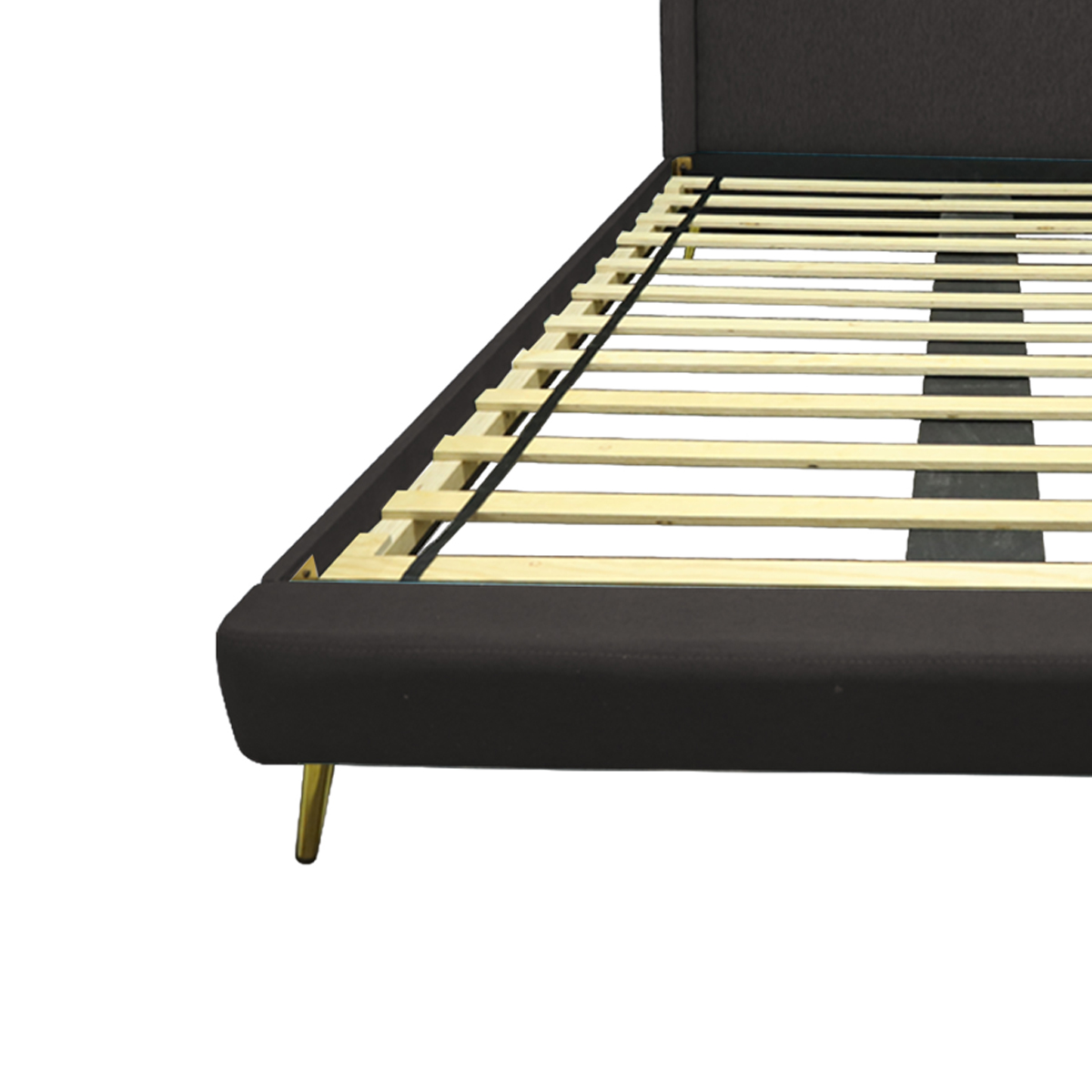 Cama Tonatiuh con Bordes Queen Caf&eacute; PUFFLAND image number null
