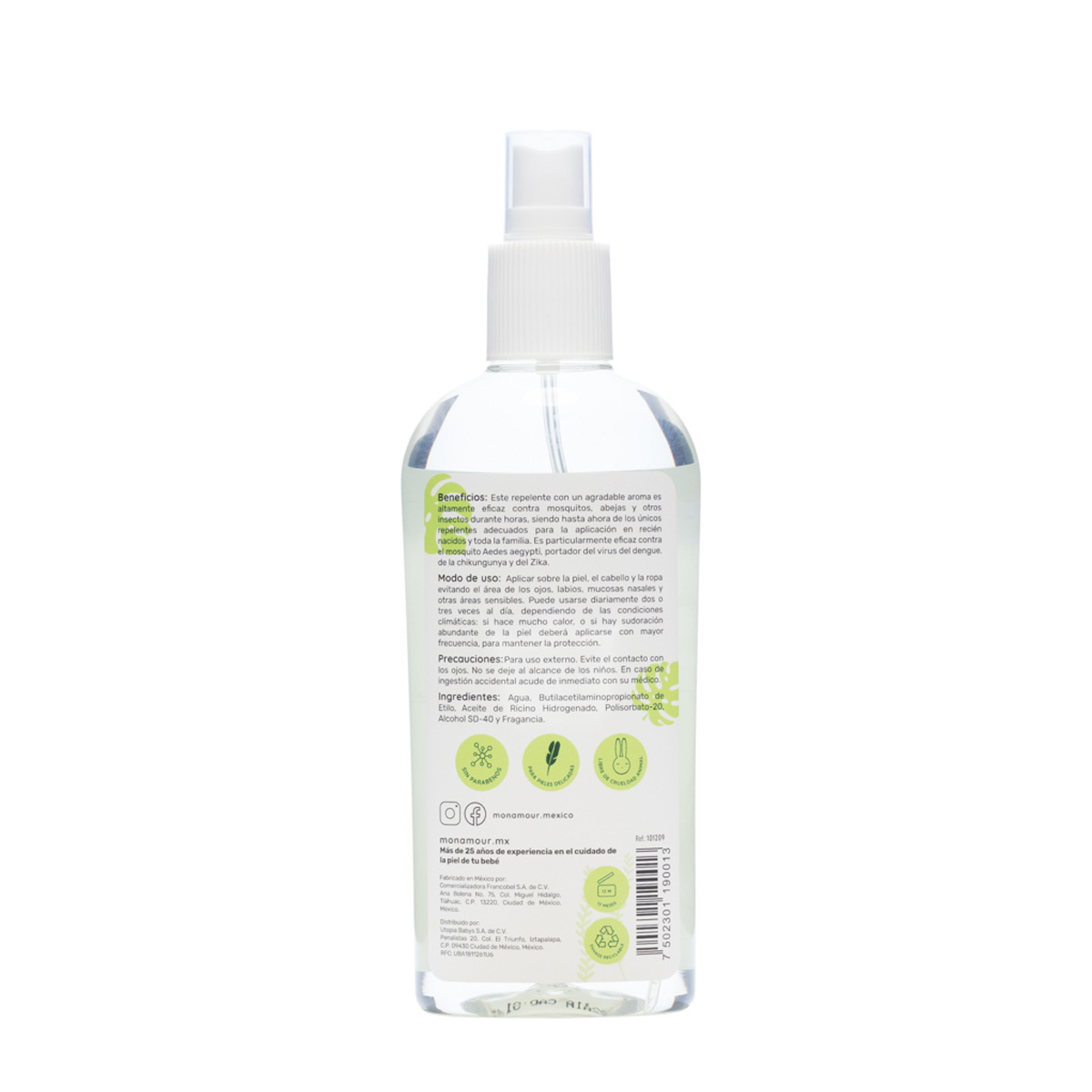 Relente Mon Amour Contra Mosquitos e Insectos 250 ml image number null