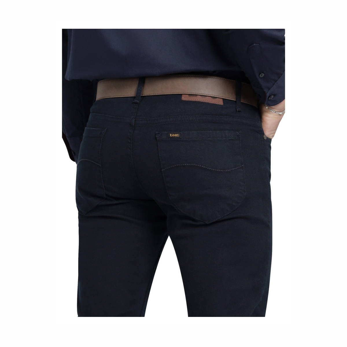 Pantal&oacute;n 5 Pocket Slim Fit Lee Negro para Hombre image number null