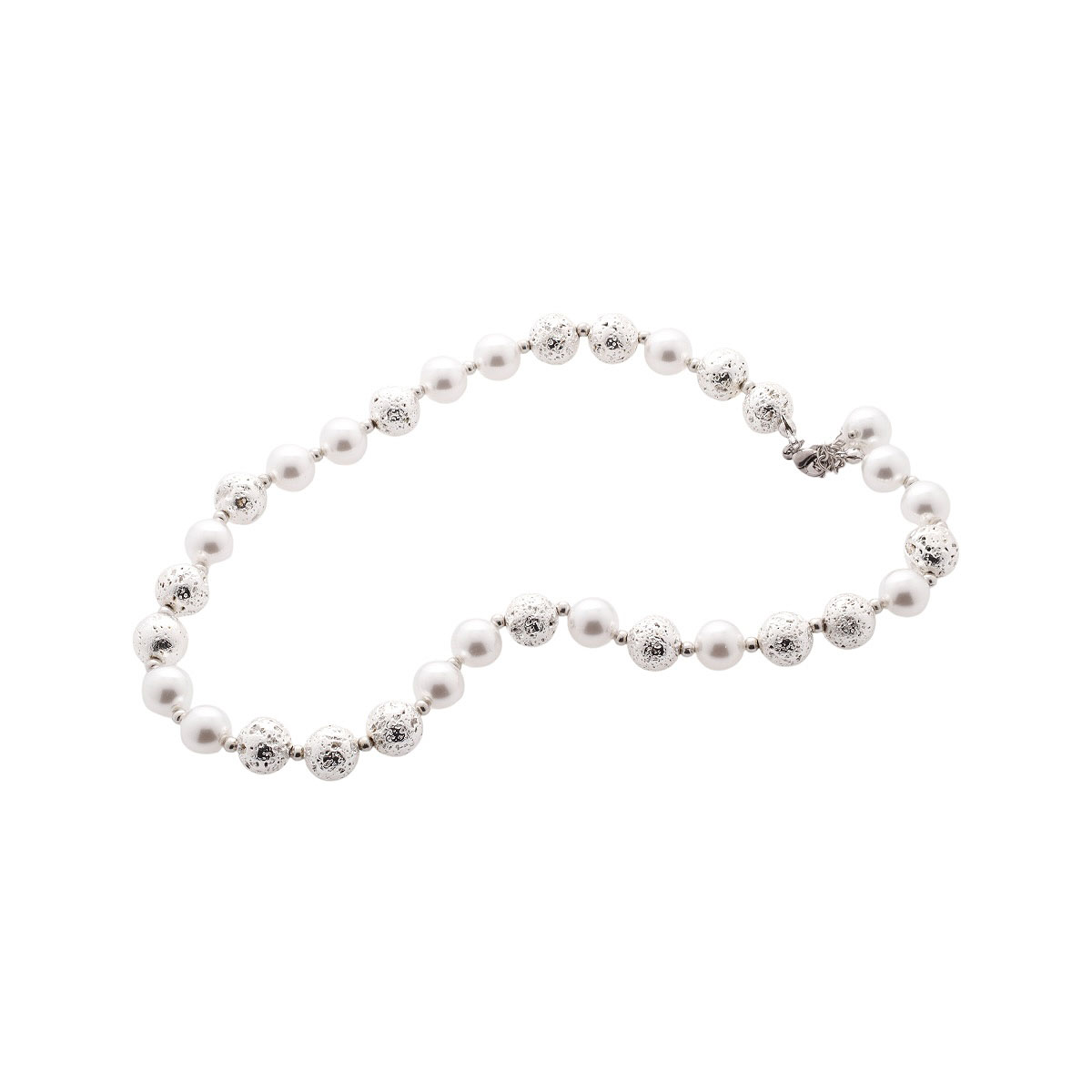 Collar 3 Perlas Plateadas Lulu image number null