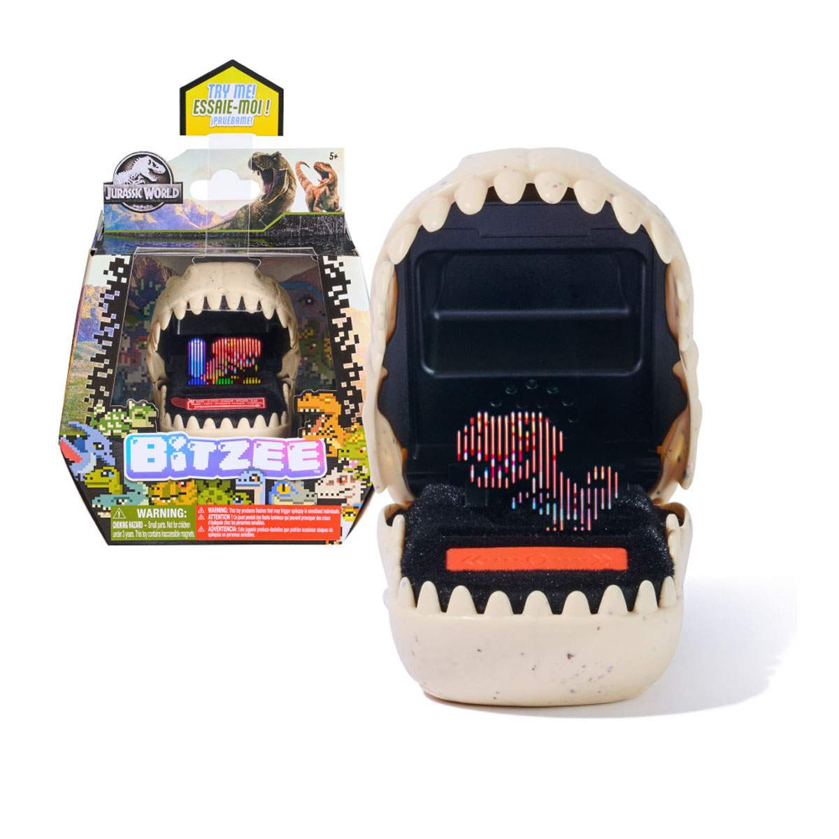 Dinosaurio Interactivo Digital Bit Bitzee Jurassic World Gml 4Pk image number null