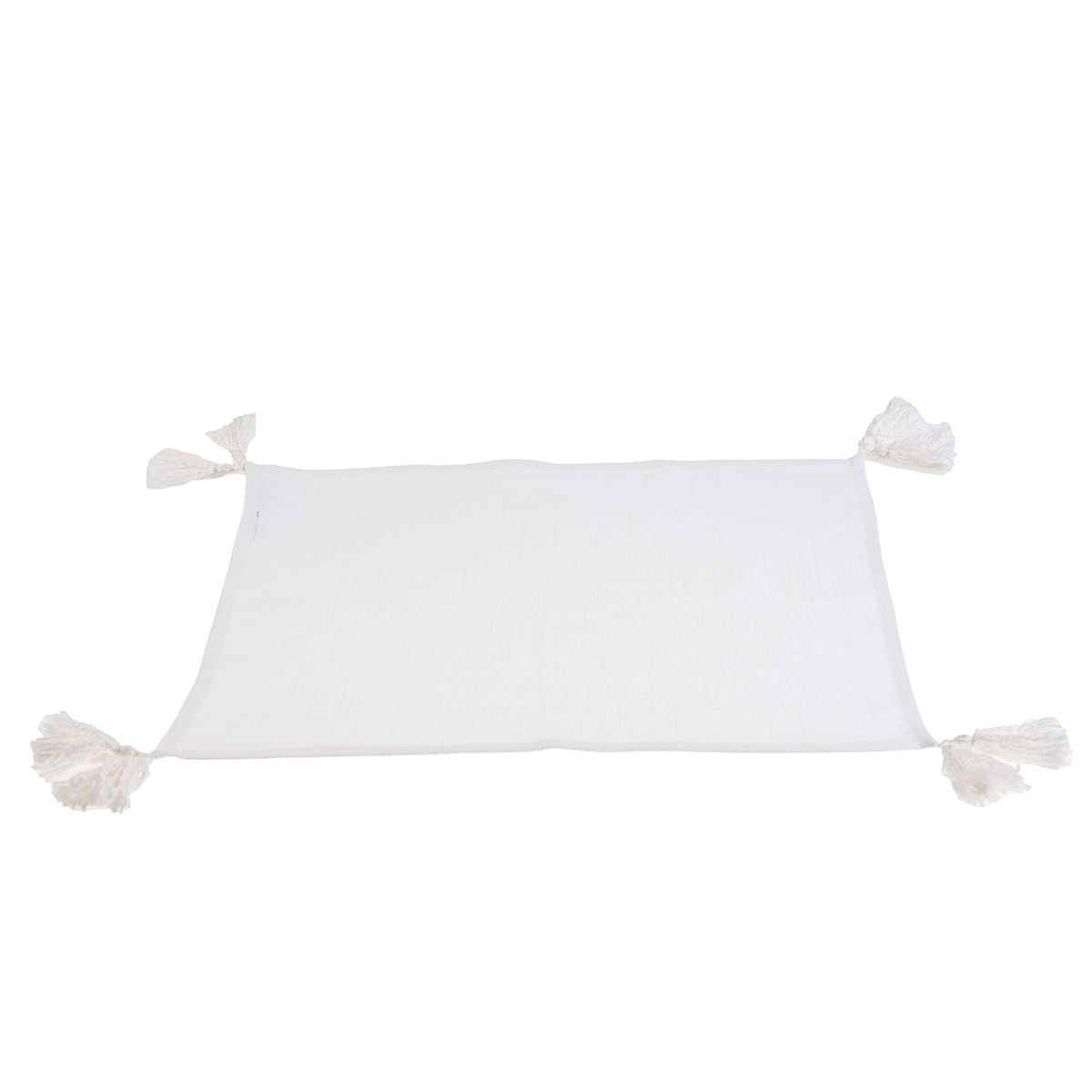 Servilleta Vintage Home Ivory Flecos Pompom image number null