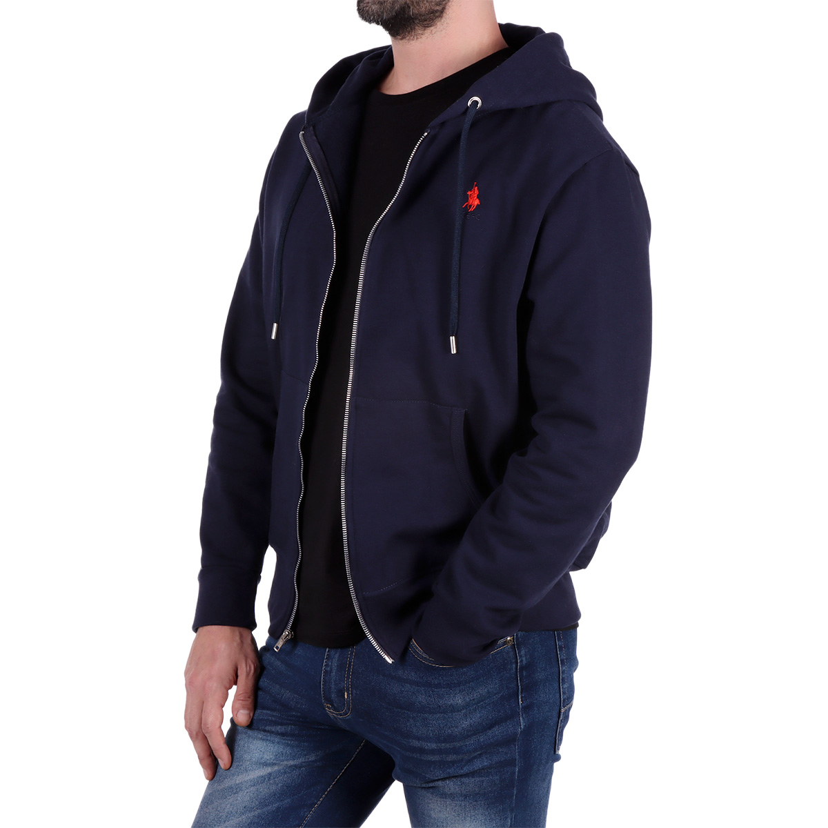 Sudadera Abierta con Capucha Royal Polo Club para Hombre image number null