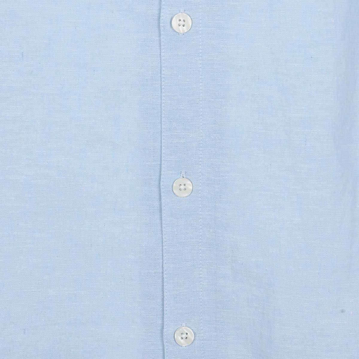 Camisa en Mezcla de Lino Jeanious Manga Larga para Hombre Plus image number null