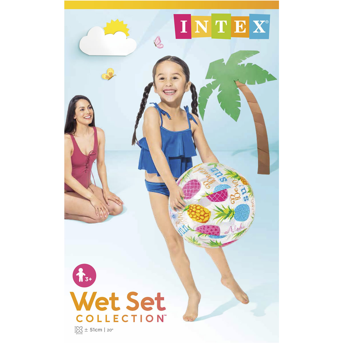 Pelota con Estampado Vivo Intex image number null