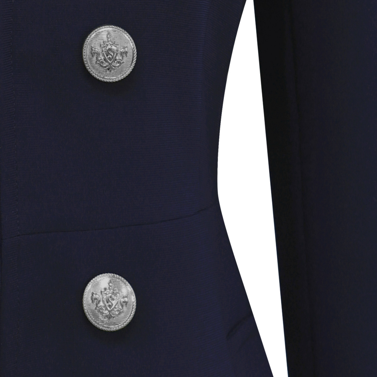 Saco 3/4 con botones de escudo para Mujer Petite JUST BY BASEL image number null