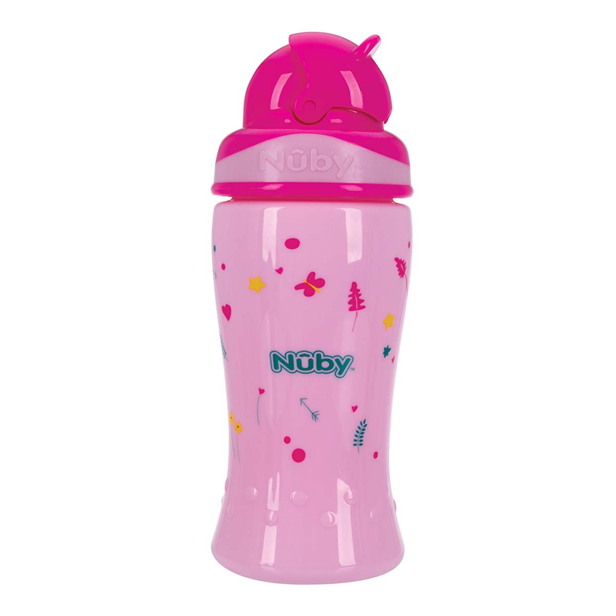 Vaso Nuby Thirsty Kids Flip con Popote de Silic&oacute;n image number null