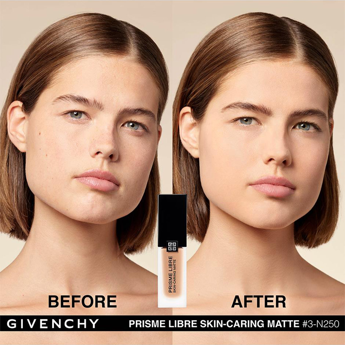 Base de maquillaje l&iacute;quida matificante Givenchy Prisme 24 horas de duraci&oacute;n. 3-N250 image number null