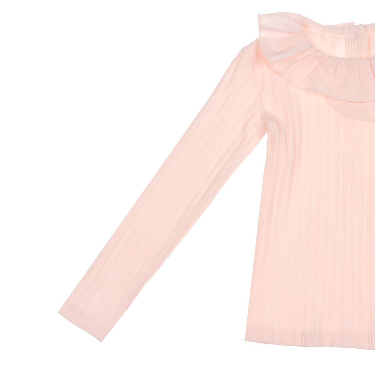 Blusa Manga Larga Acanalada Volantes OVS para Toddler Ni&ntilde;a image number null