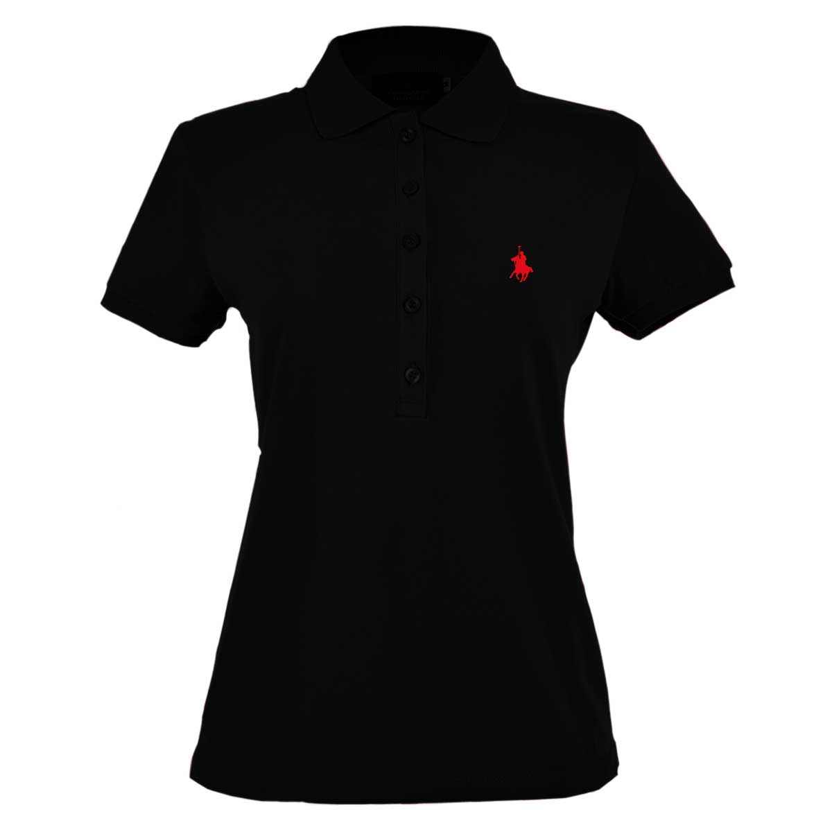 Playera B&aacute;sica Cuello Tipo Polo para Mujer Petite Royal Polo Club image number null