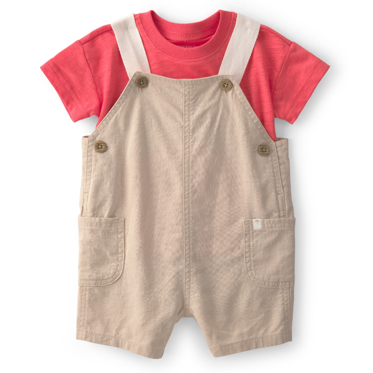 Conjunto de Playera y Peto Liso Carter's para Beb&eacute; Ni&ntilde;o image number null
