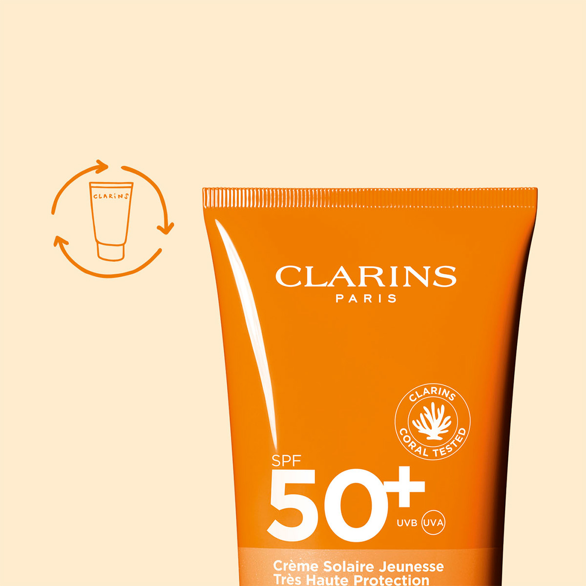 Protector Solar en Crema Sun Body Cream SPF50+ Clarins image number null