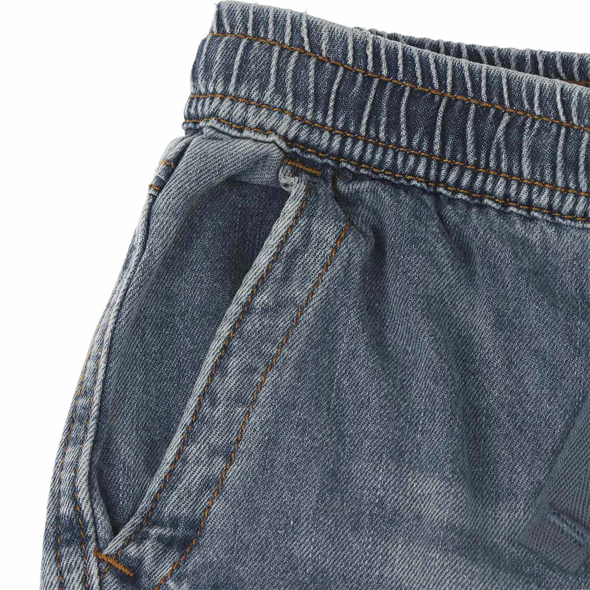 Bermuda Denim El&aacute;stico C&oacute;moda Casual Jeanious Ni&ntilde;o Toddler image number null