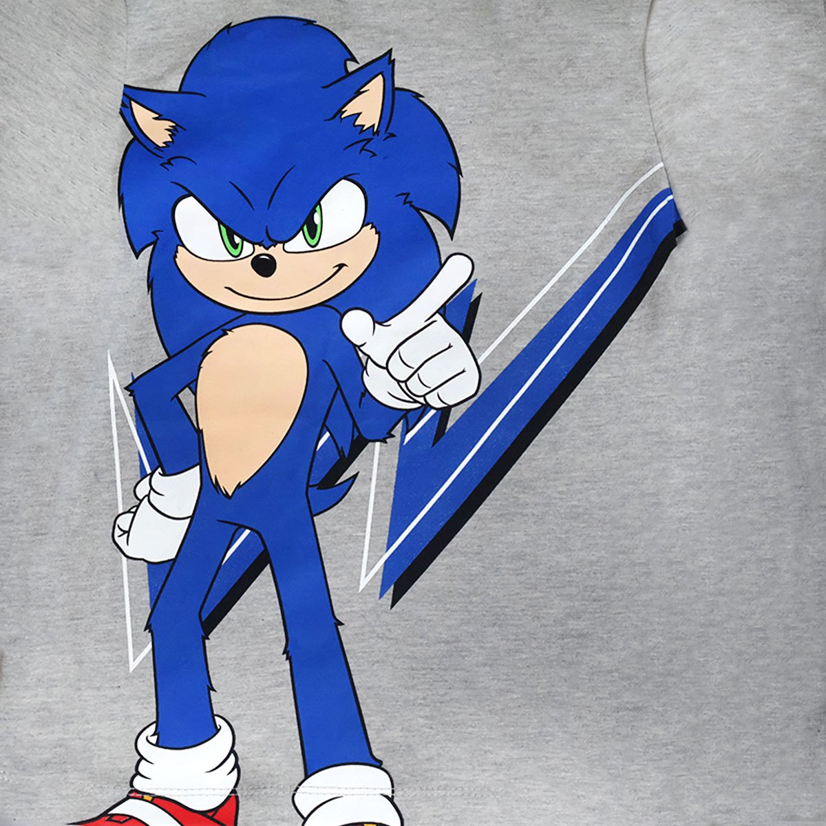 Pijama de Player Manga Larga y Pantal&oacute;n Azul con Dise&ntilde;o Sonic para Ni&ntilde;o image number null