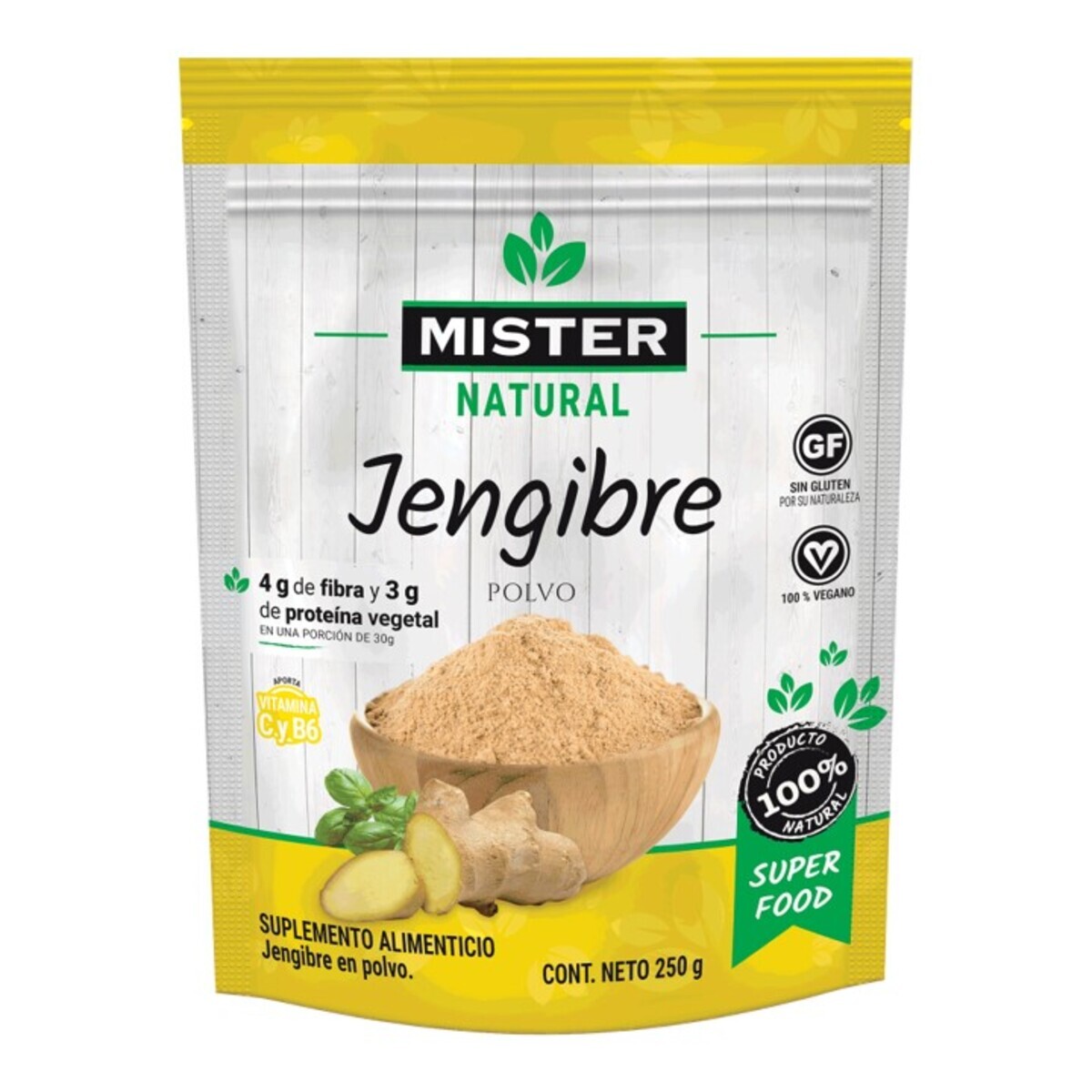 &nbsp;Jengibre En Polvo Mr Natural 250g Mr Pistacho image number null