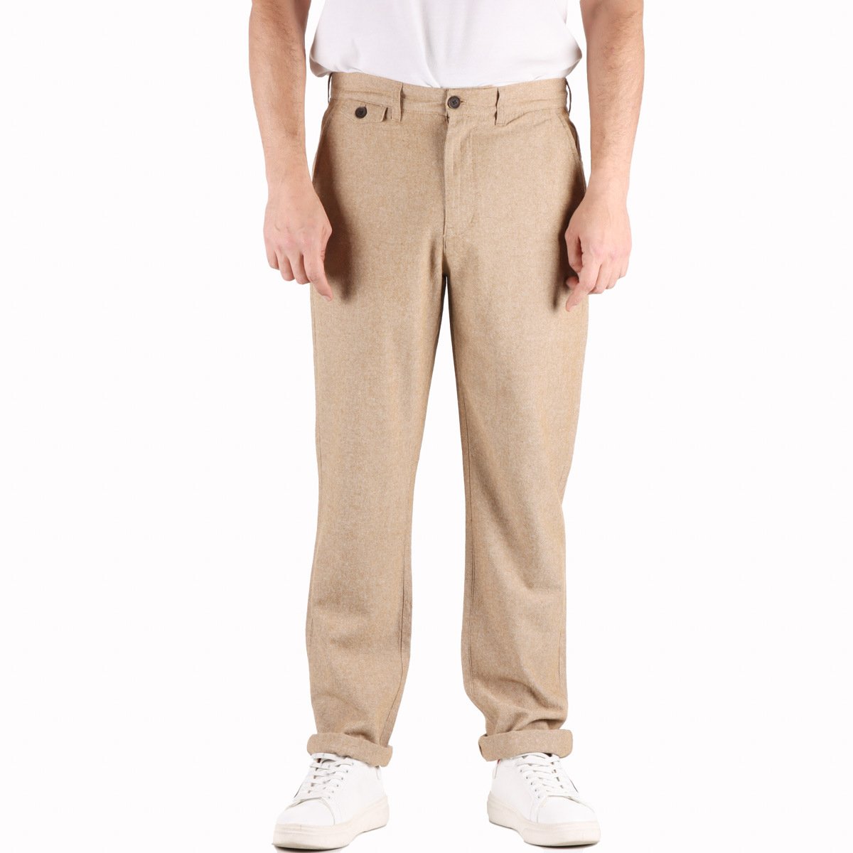 Pantal&oacute;n Lino Algod&oacute;n Regular Fit Casual J.opus Hombre image number null