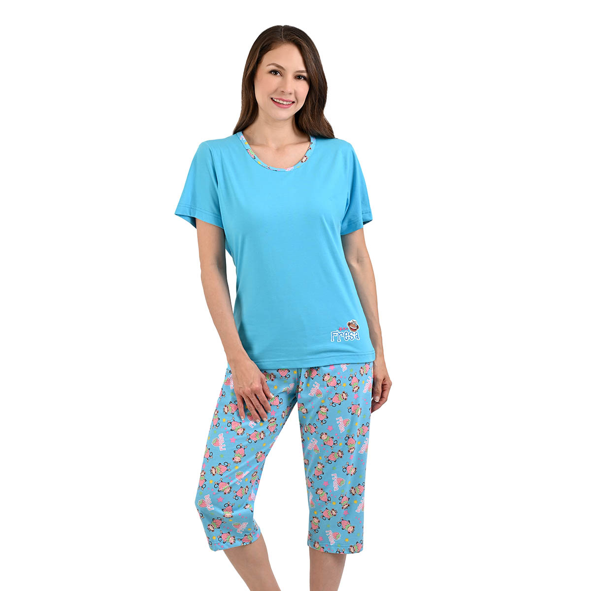 Pijama con Capri Sugar & Milk para Mujer image number null