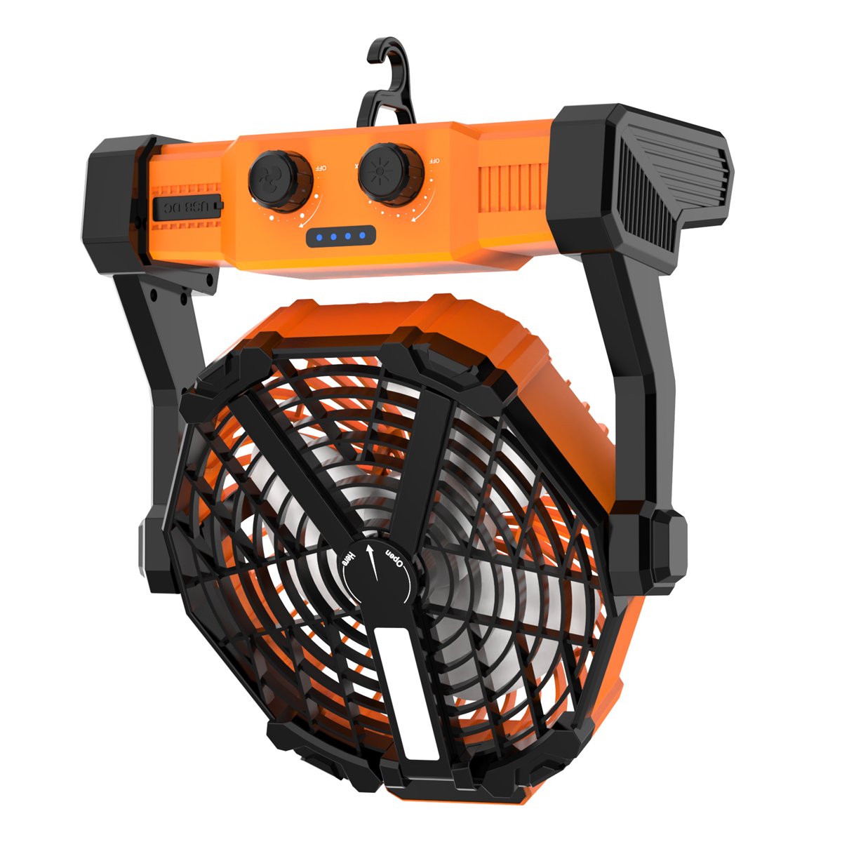 Ventilador Multifuncional con Lampara Recargable image number null
