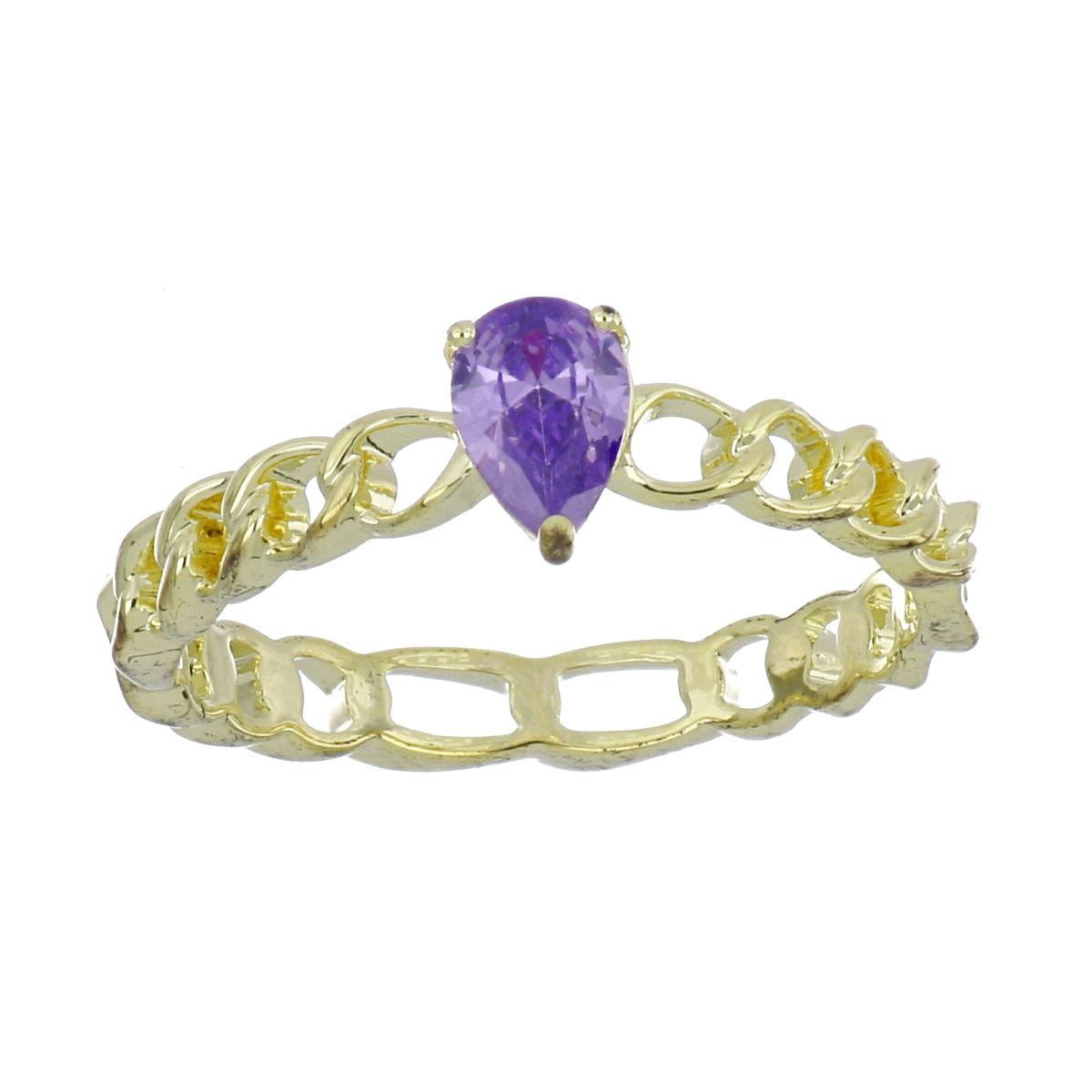 Anillo Pera Rosa Chapado Oro Rosa para Mujer Farfalla Bonetti image number null