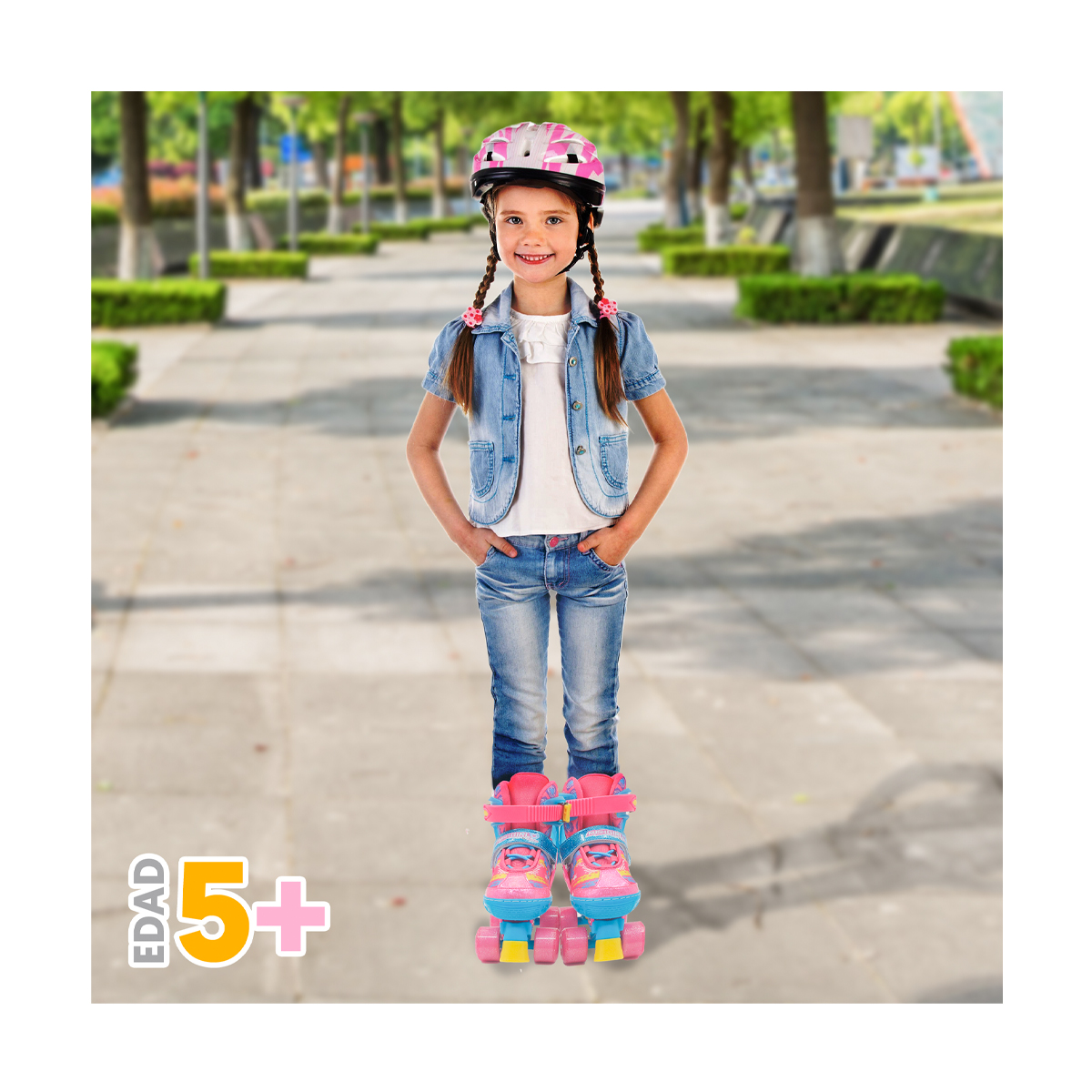 Patines 4 Ruedas Ajustables Quad Rush Girl Flying Wheel image number null