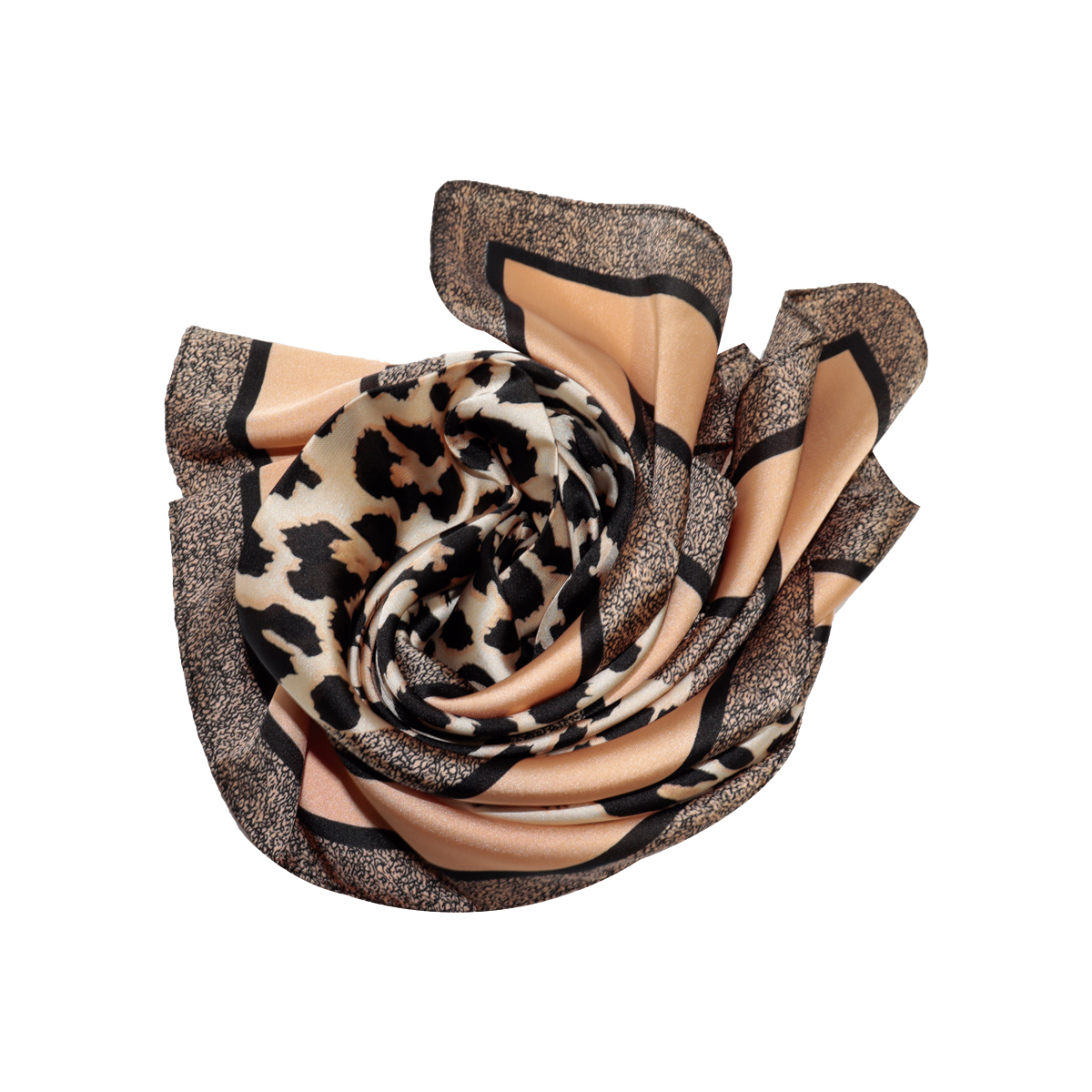 Pa&ntilde;uelo Satinado Animal Print 02 Caf&eacute; Phi By Philosophy Jr image number null