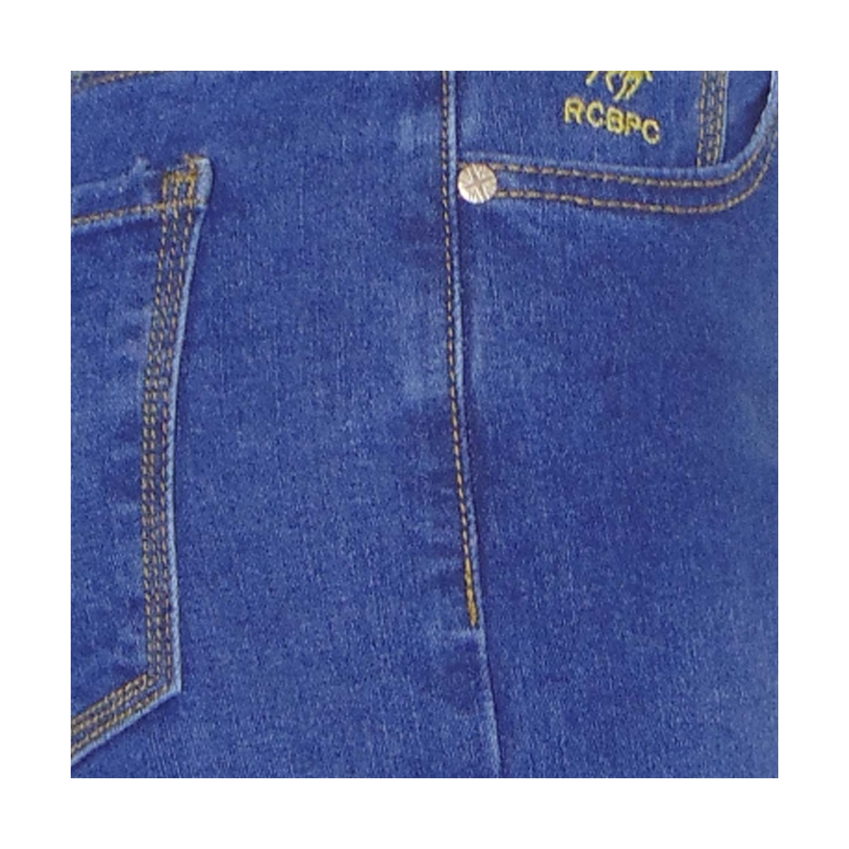 Jeans Corte Recto Cropped  Royal Polo Club Para Mujer image number null