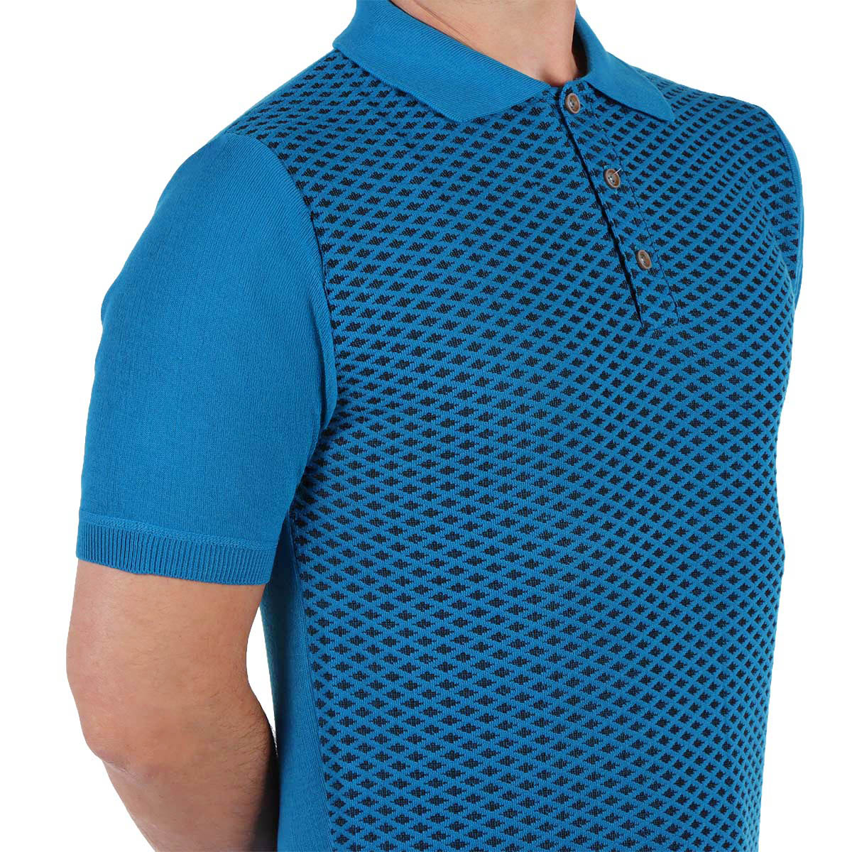 Playera Polo Manga Corta Texturizada Casual Yongster Hombre image number null