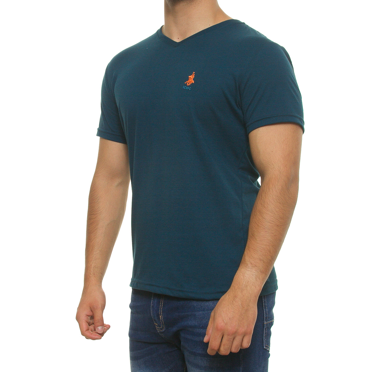 Playera cuello V manga corta para hombre POLO CLUB image number null
