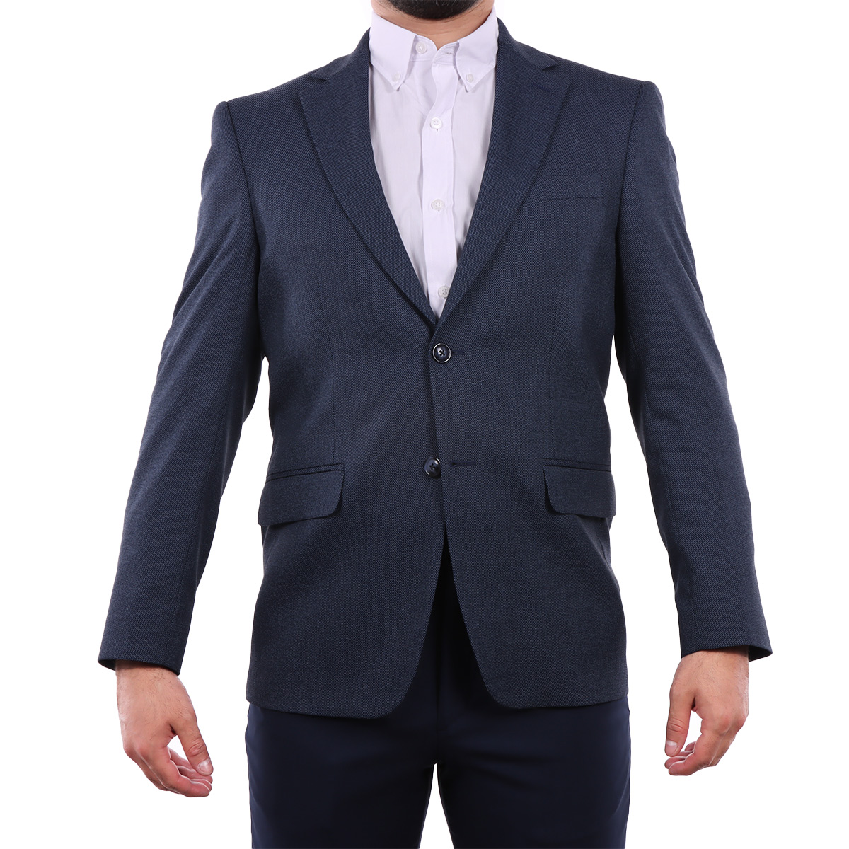 Saco Azul Oscuro con Corte Moderno Pierre Cardin para Hombre image number null