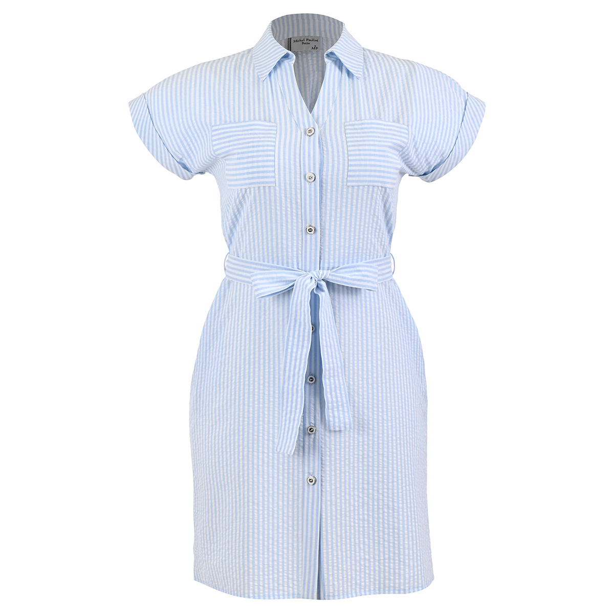 Vestido Manga Corta Michel Paulini para Mujer Petite image number null