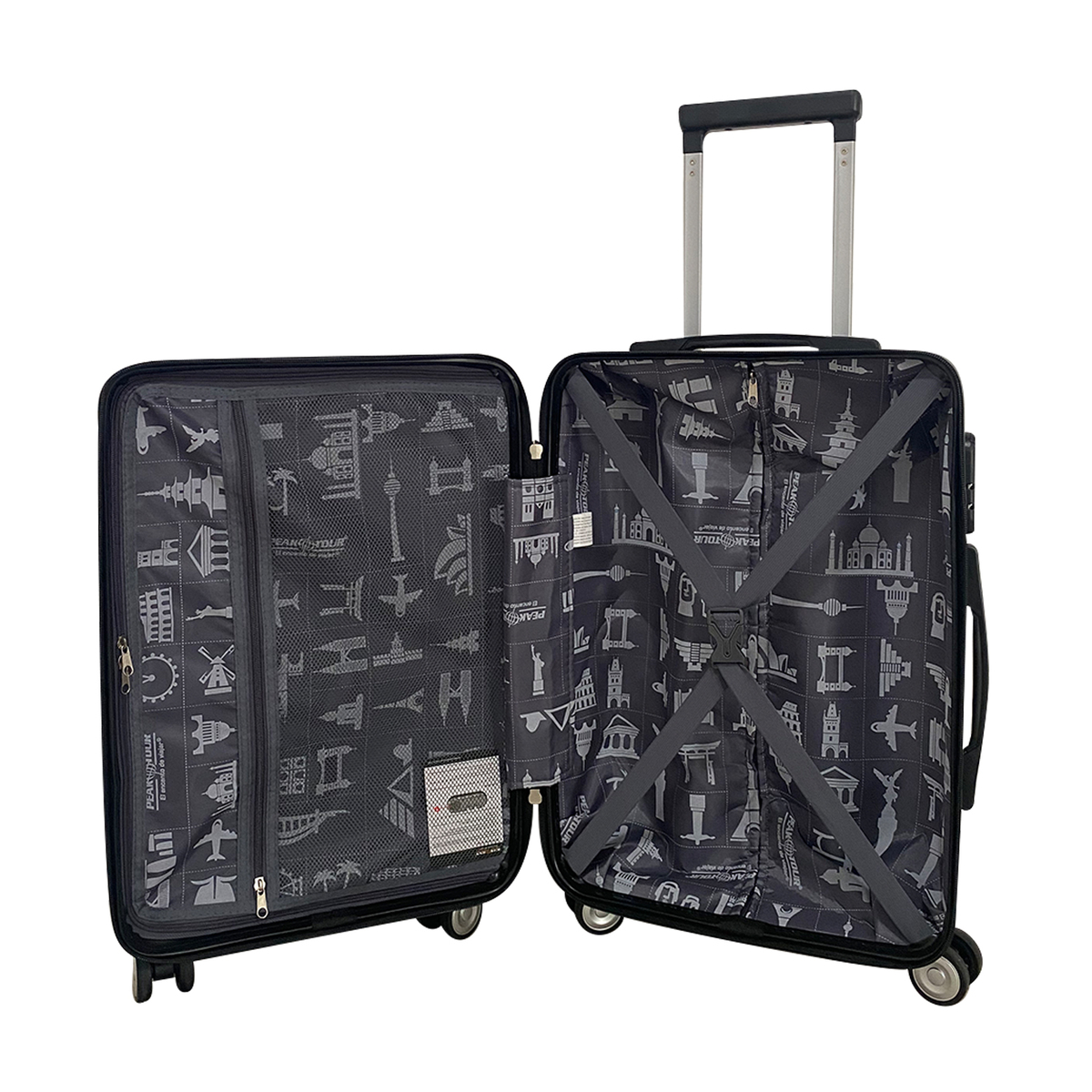 Set Peaktour de 3 Maletas Waterloo 20"/24"/28" Rojo image number null