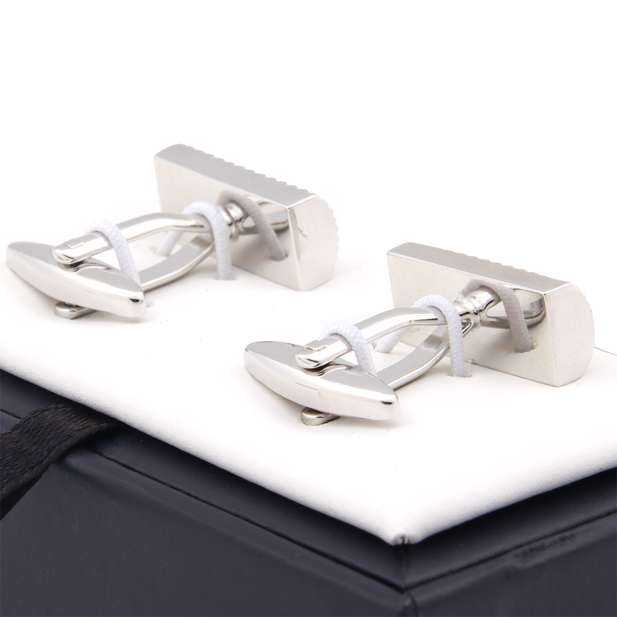 Mancuernillas Plata Dise&ntilde;o Tubular Carlo Corinto para Hombre image number null