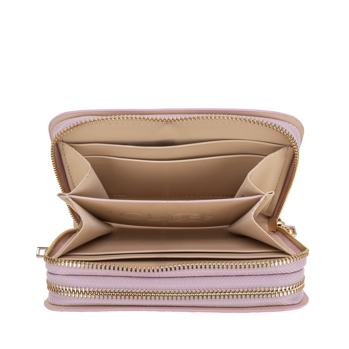 Billetera Cierre Doble Cloe Rosa para Mujer image number null