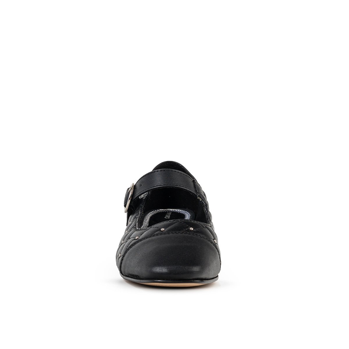 Balerina con Aplicaciones Brantano Negro Ajuste Hebilla para Mujer image number null