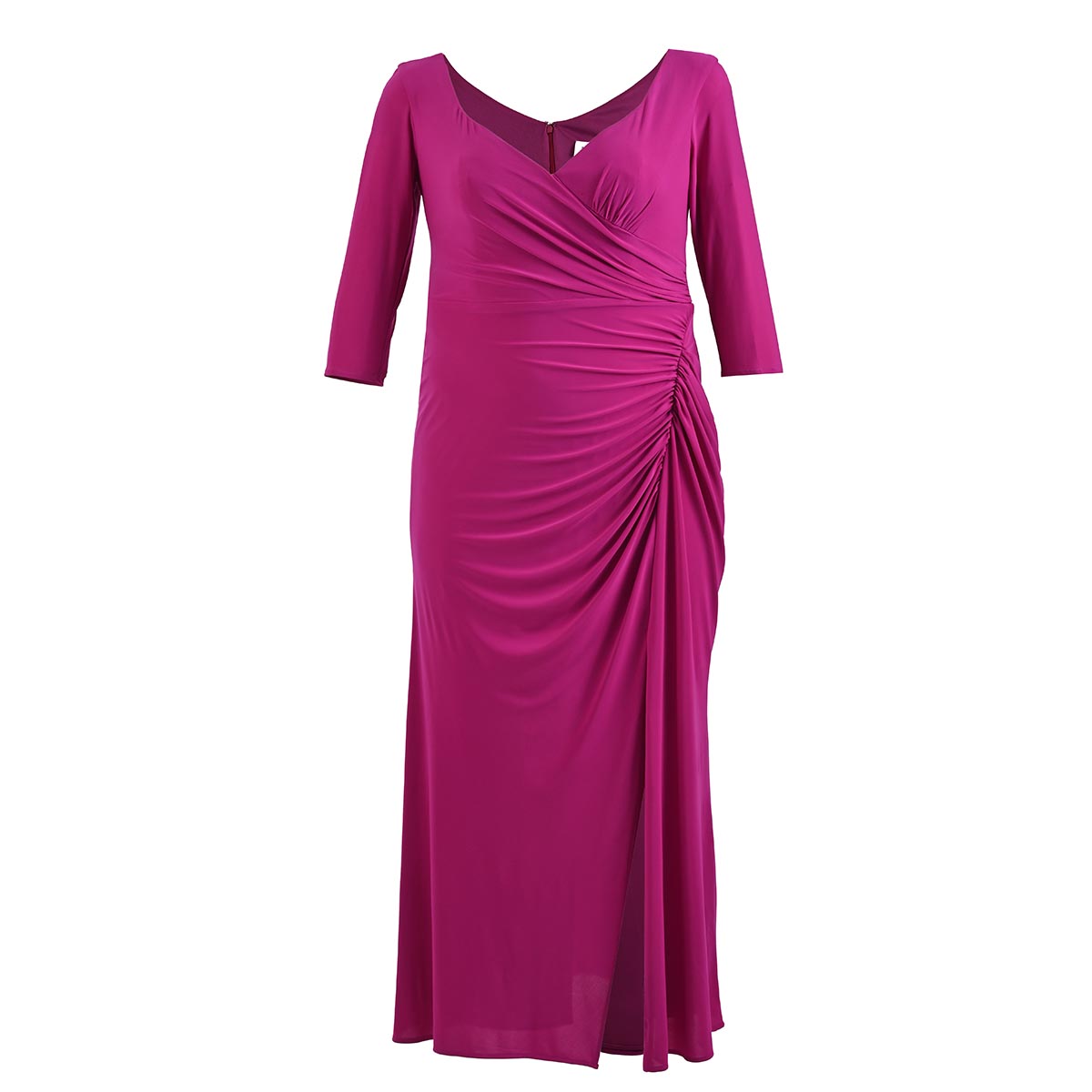 Vestido De Fiesta Con Pliegues En Costado Nikki Italy Para Mujer Curvy image number null