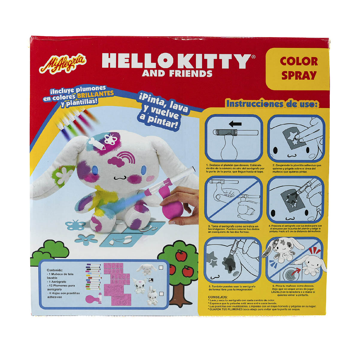 Set Peluche Color Spray kuromi Hello Kitty and Friends Mi Alegr&iacute;a image number null