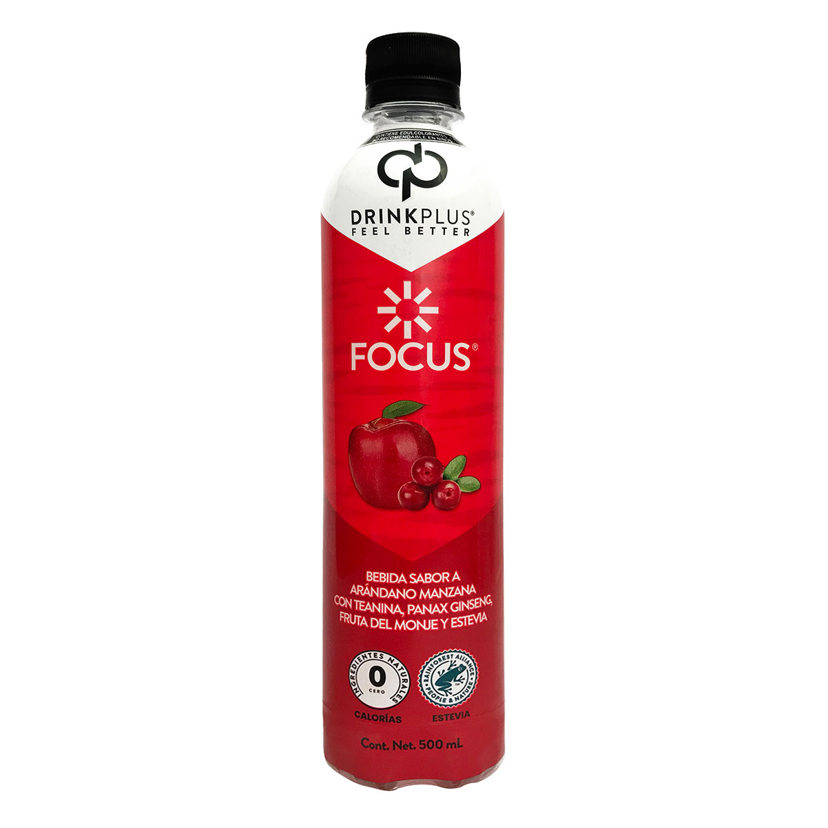 &nbsp;Bebida Drinkplus Focus Sabor Arandano Manzana 500 ml image number null
