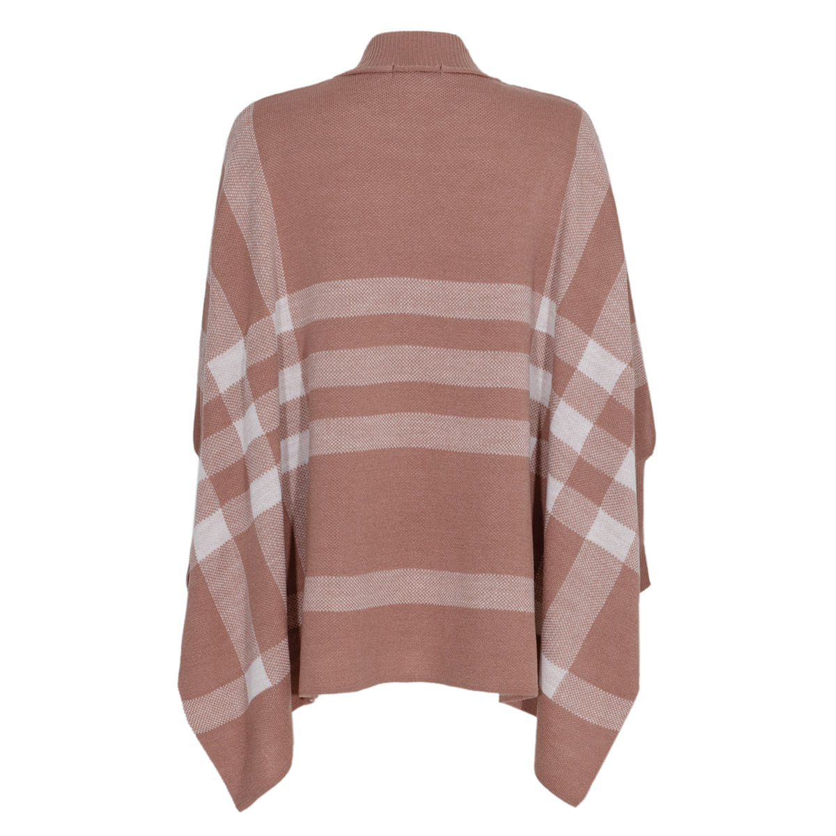 Poncho Combinado Con Mangas Mikerinos Para Mujer Casual image number null