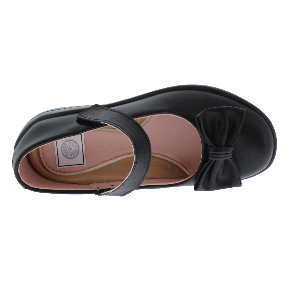 Zapato Escolar Furor Ajuste Velcro Aplicaci&oacute;n Mo&ntilde;o para Ni&ntilde;a image number null