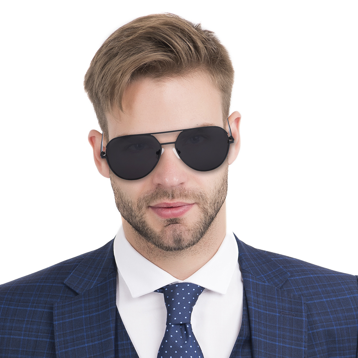 Lentes de Sol Aviadores Negros Emanuel Ungaro para Caballero image number null