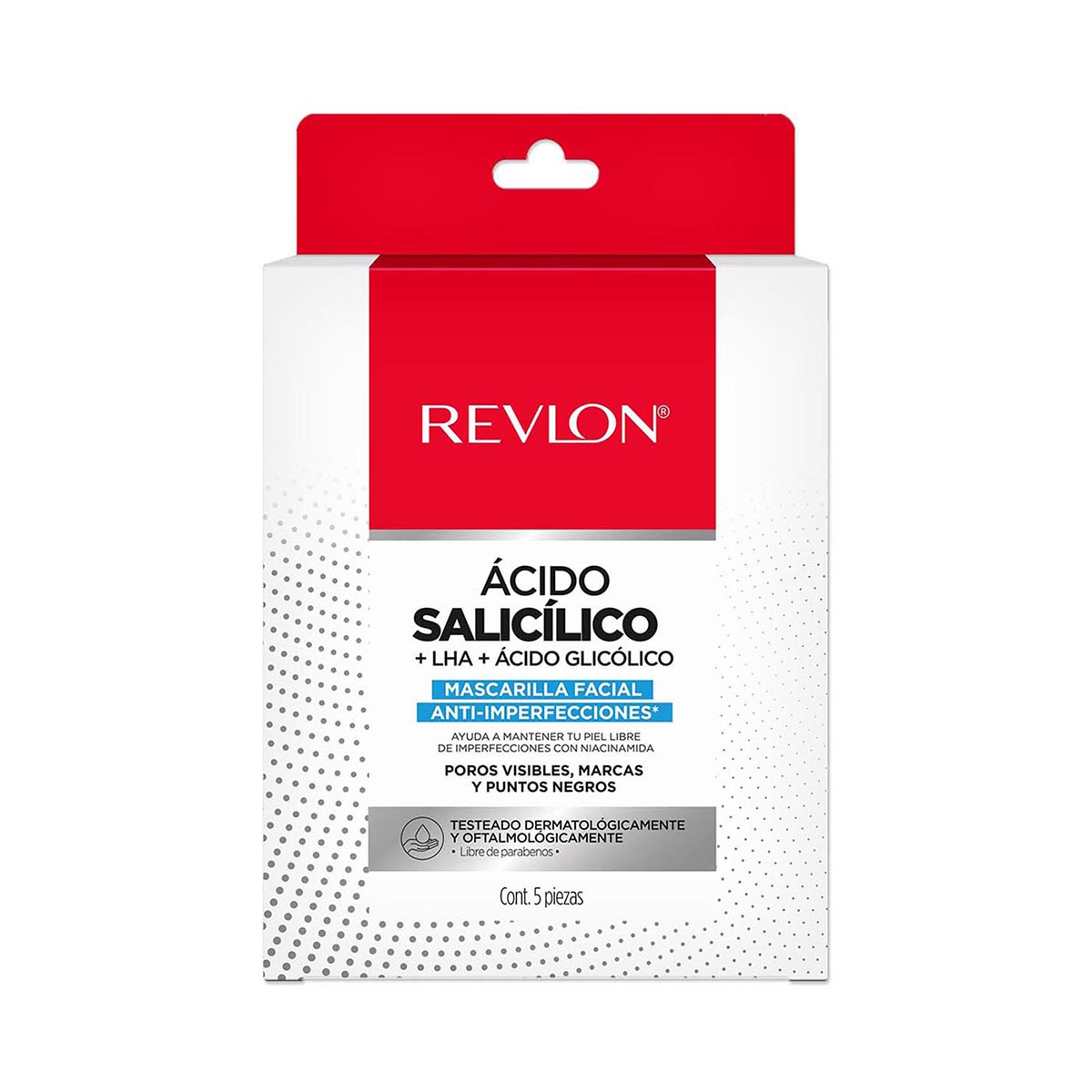 Pack Mascarilla Facial Salic&iacute;lico y Glic&oacute;lico 5 pzas Revlon image number null
