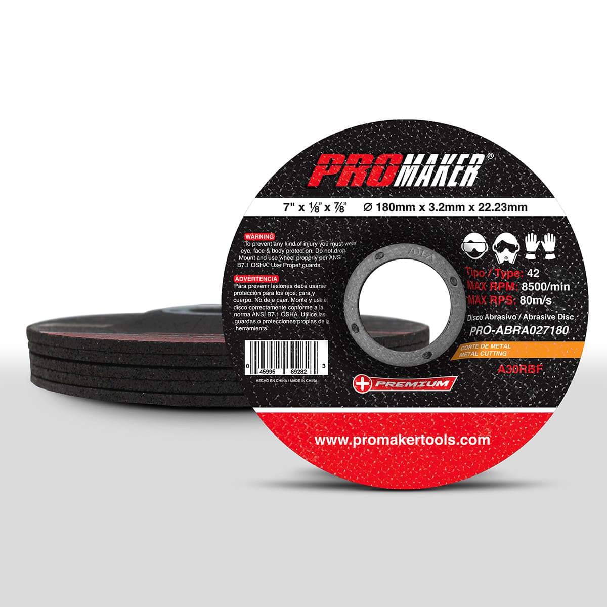 Disco Corte para Metal 7" X 1/8 Promaker image number null