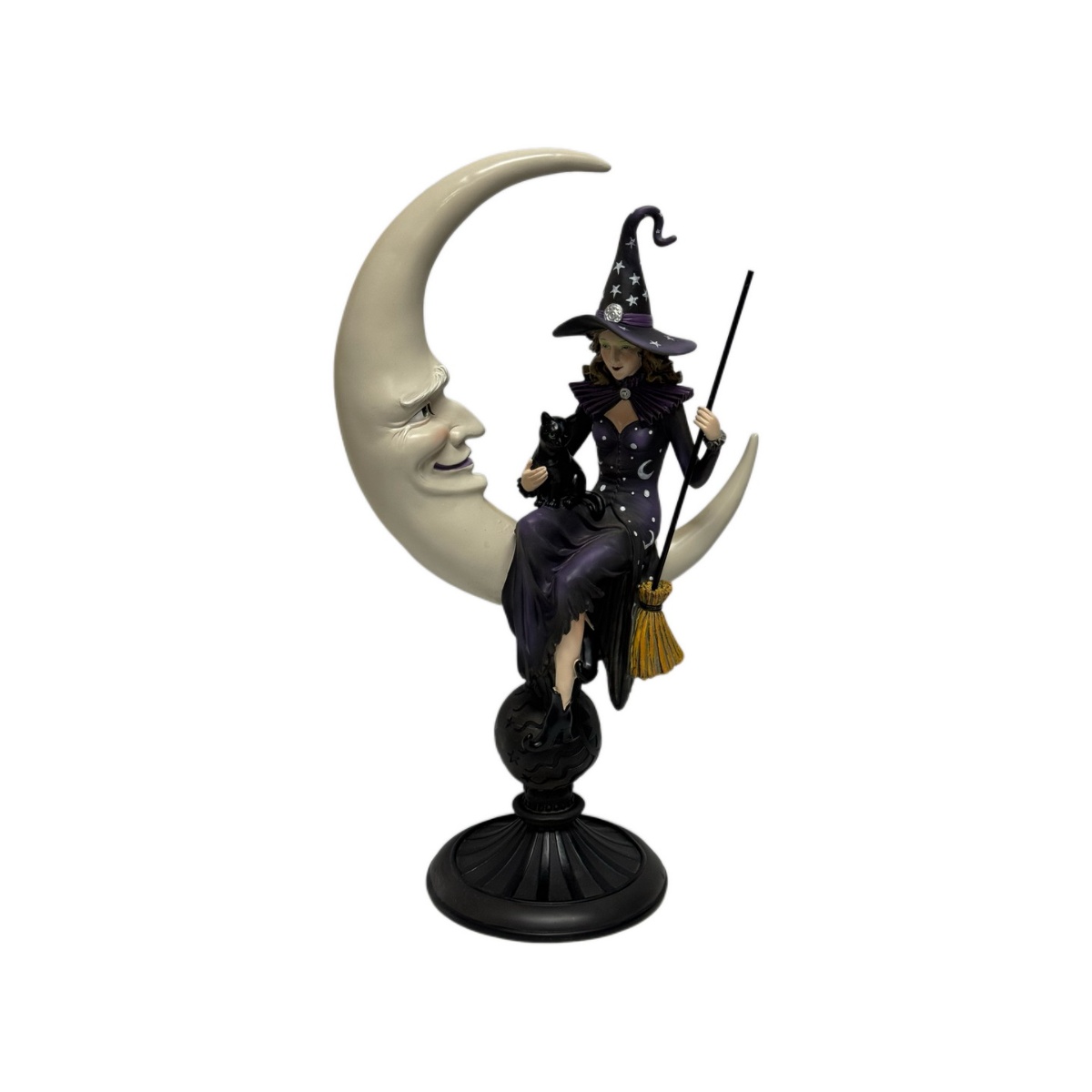 Figura Decorativa Bruja Sentada En La Luna Gto image number null