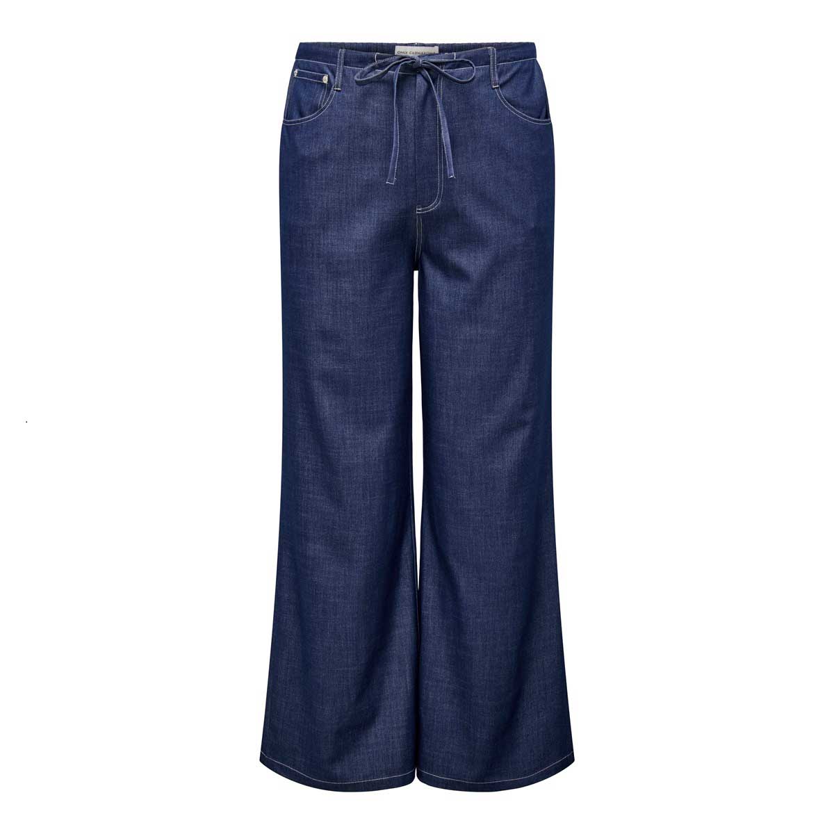 Pantal&oacute;n Wide Leg Con Jareta Only Carmakoma Para Mujer Curvy image number null