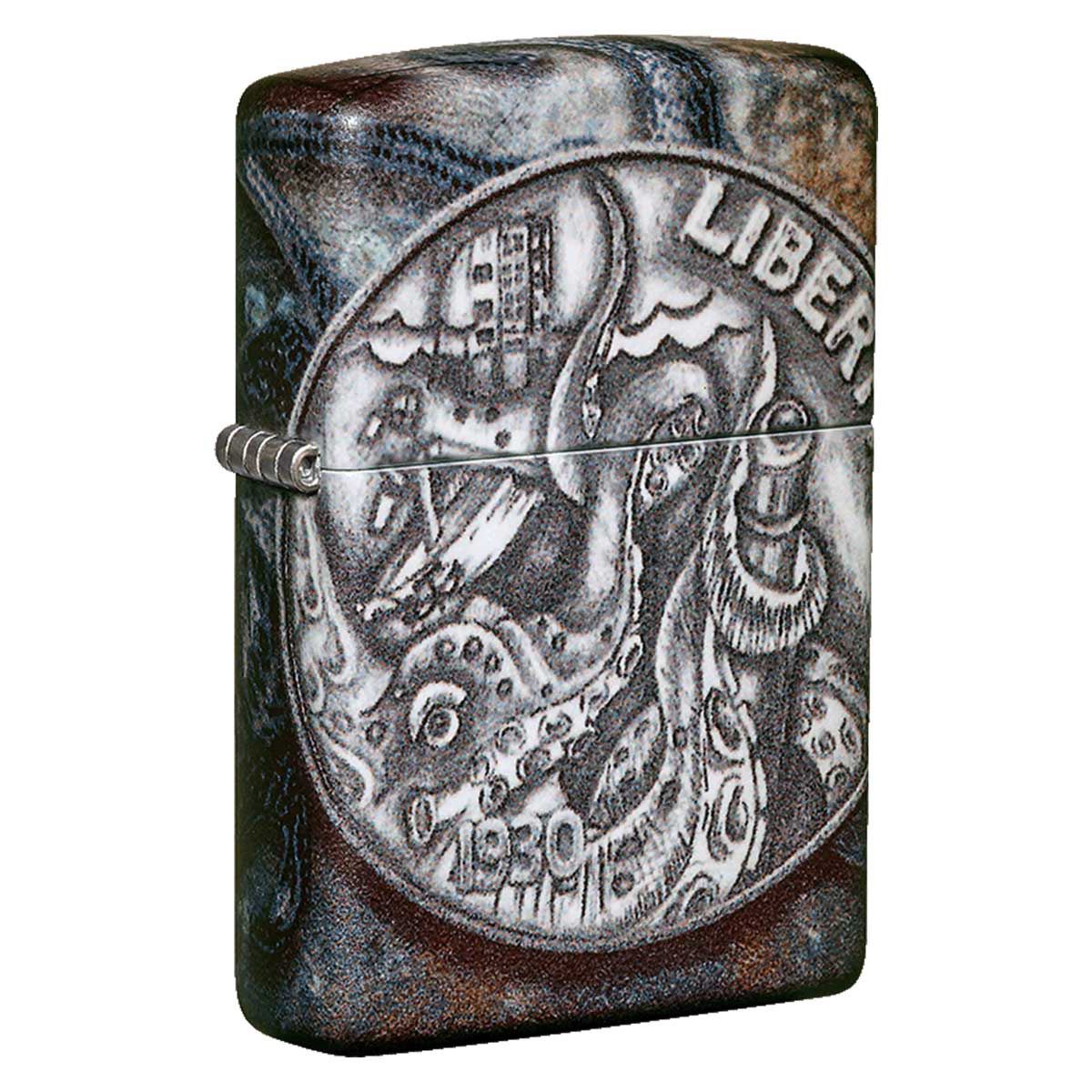 Encendedor Zippo Dise&ntilde;o Kraken Mone image number null