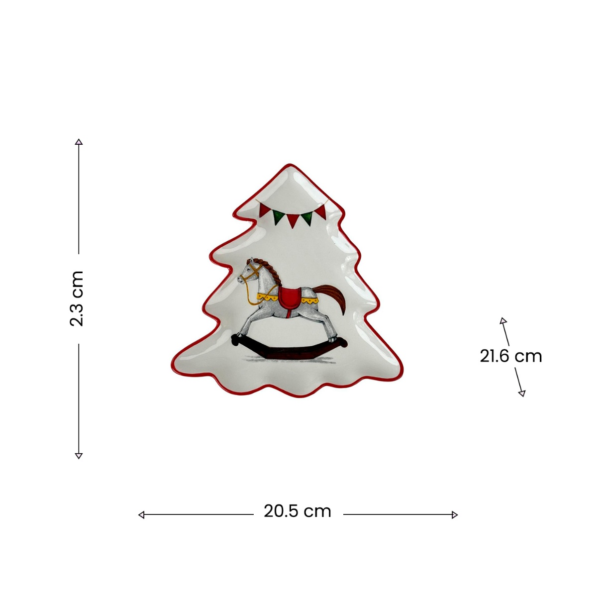 Bandeja Decorativa Arbol Dolomita Xmas image number null
